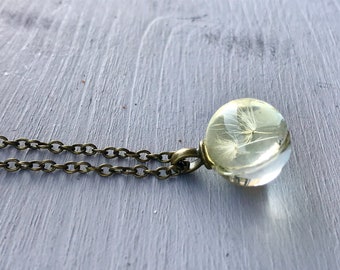 Dandelion necklace *Make a Wish*