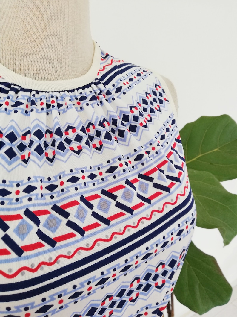 Modern Tribal Print Sleeveless Dress