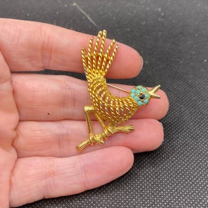 Vintage Swallow Bird Pin marked BSK