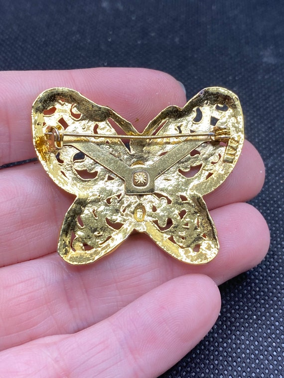 Vintage Butterfly Pin marked AAi - image 2