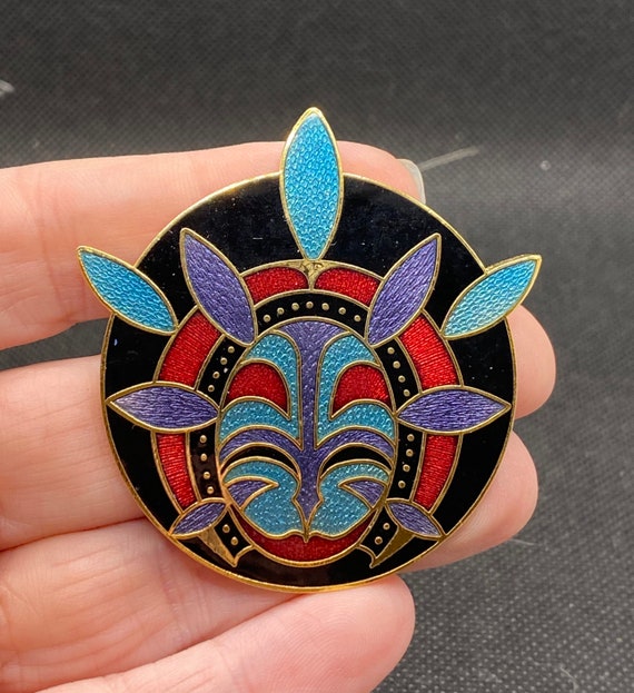 Vintage Art Deco Style Enamel Pin