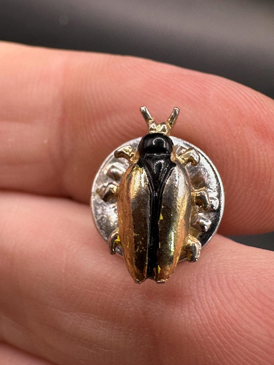 Bad Insect Pin Vintage Tiny Bug Beetle Pin - Etsy