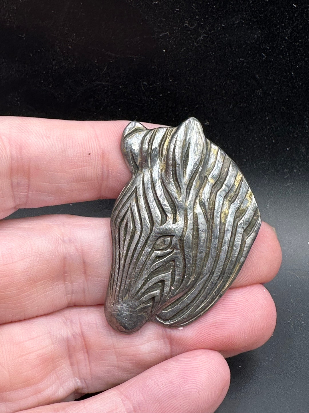 Vintage Zebra Pin - Etsy