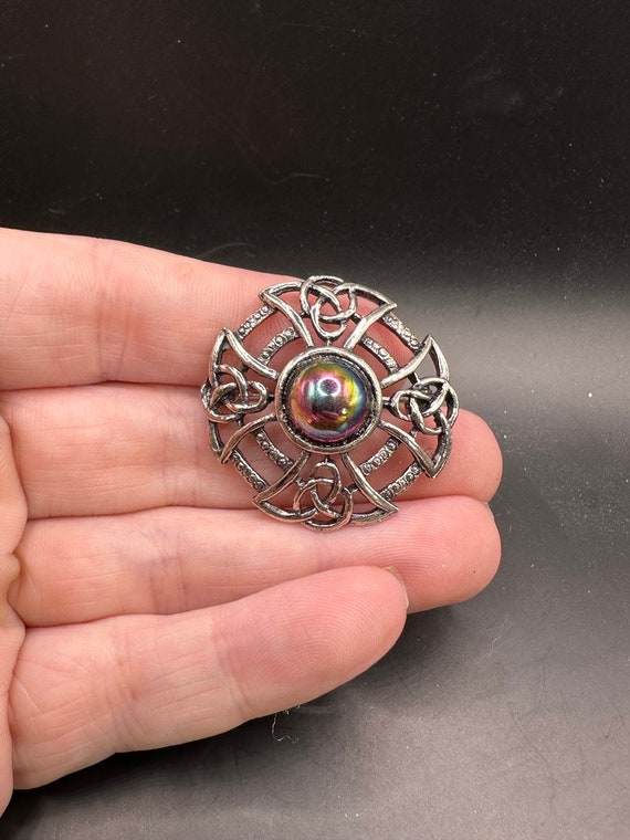 Vintage Celtic Style Knot Shawl Scarf Pin