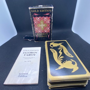 ☆絶版希少☆EGOROV TAROT  GOLD EDITION Egorov -tarot-gold-edition - Etsy