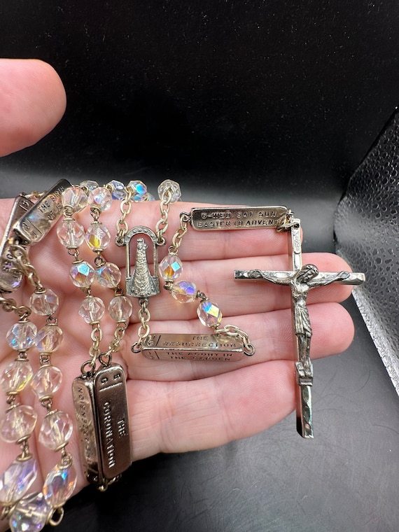 Vintage Rosary with Crucifix with Verses