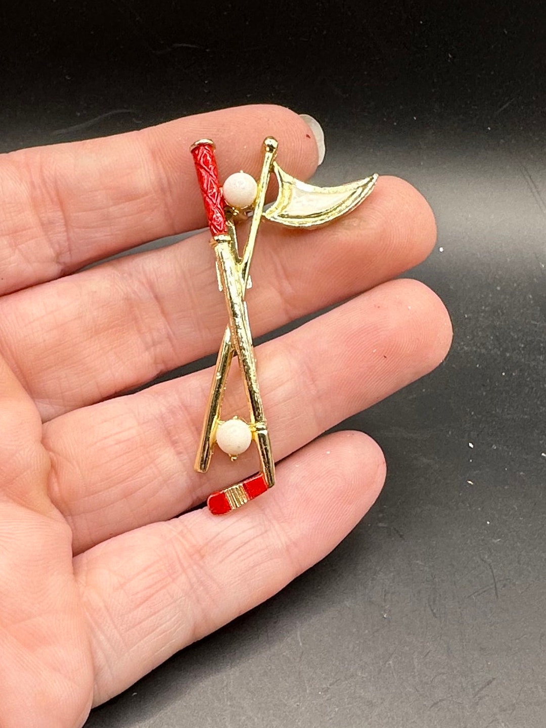 Gold Course Pin Vintage Golf Club Pin - Etsy
