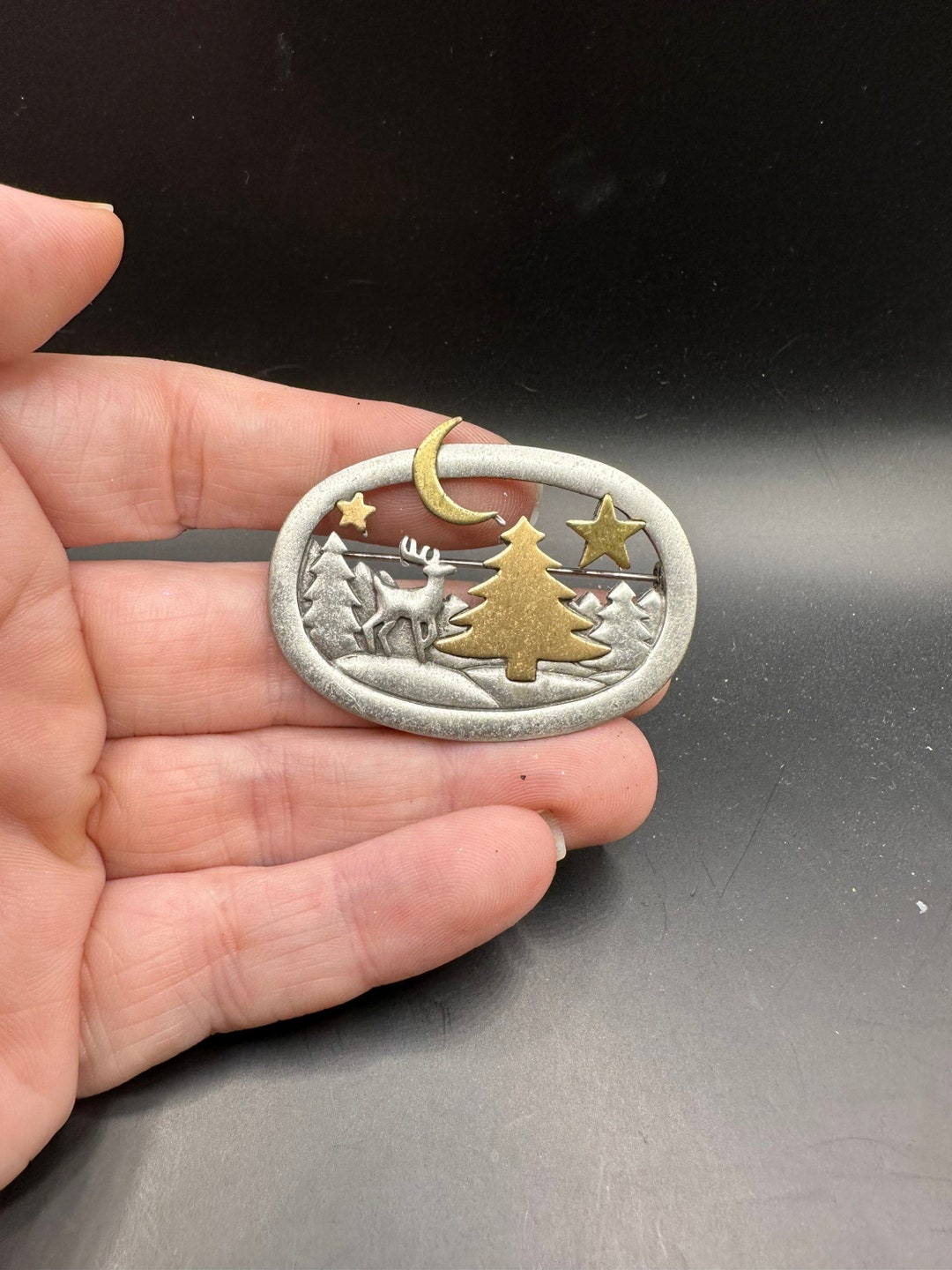 vintage-winter-moon-deer-tree-forest-pin-by-jj-etsy