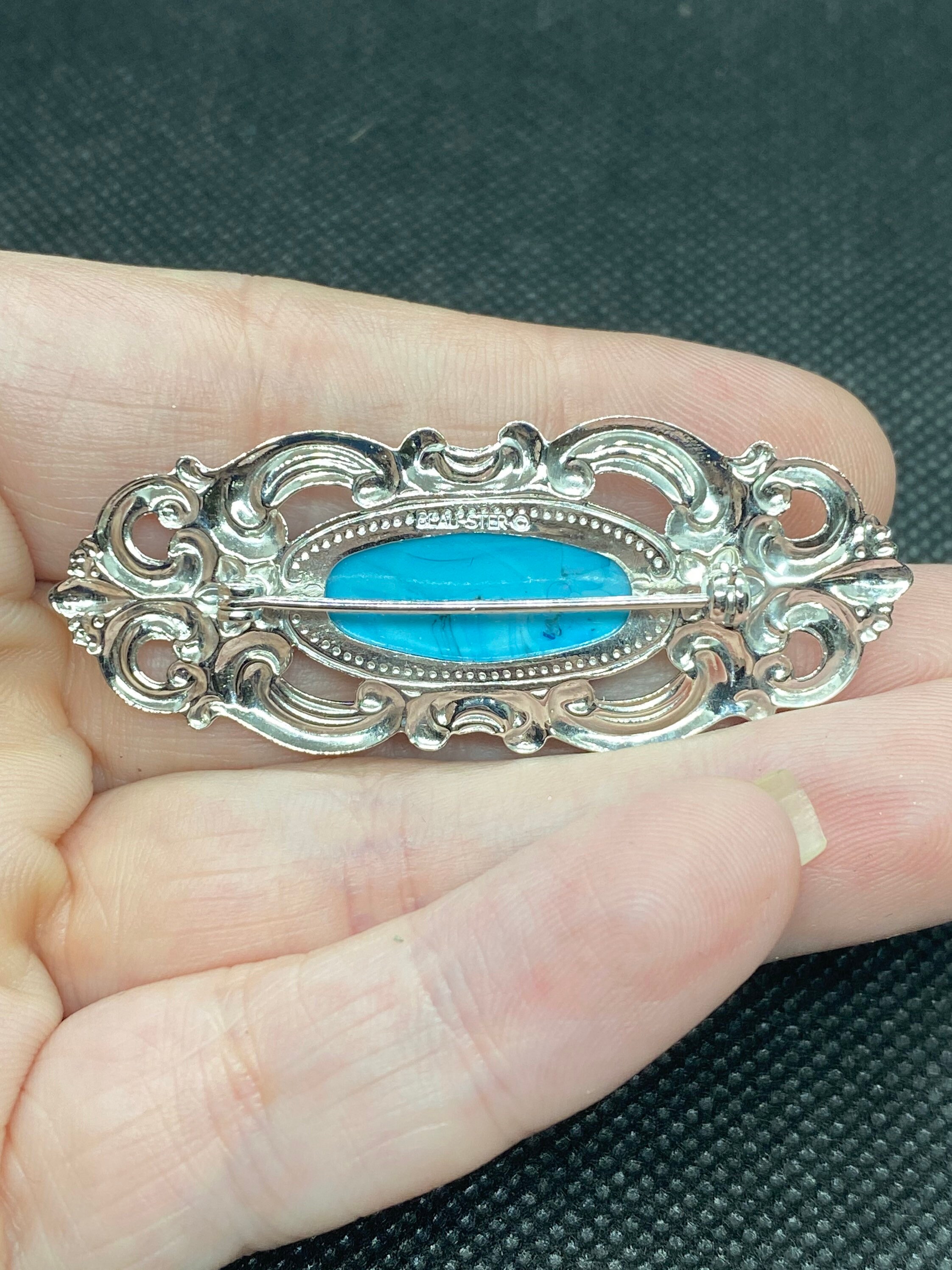 Vintage Bar Pin Beau Sterling Etsy