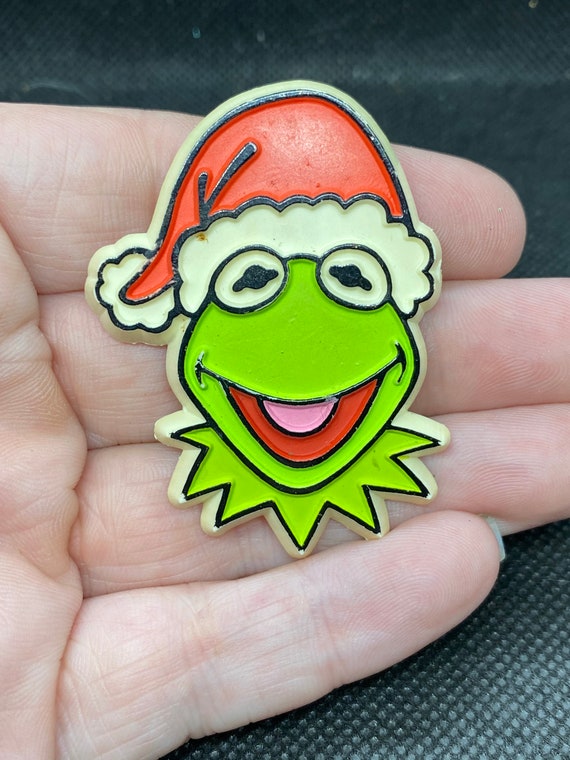 Vintage Plastic Christmas Santa Kermit 