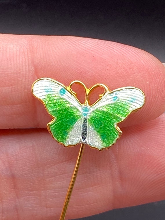 Vintage Butterfly Stick Pin - image 1