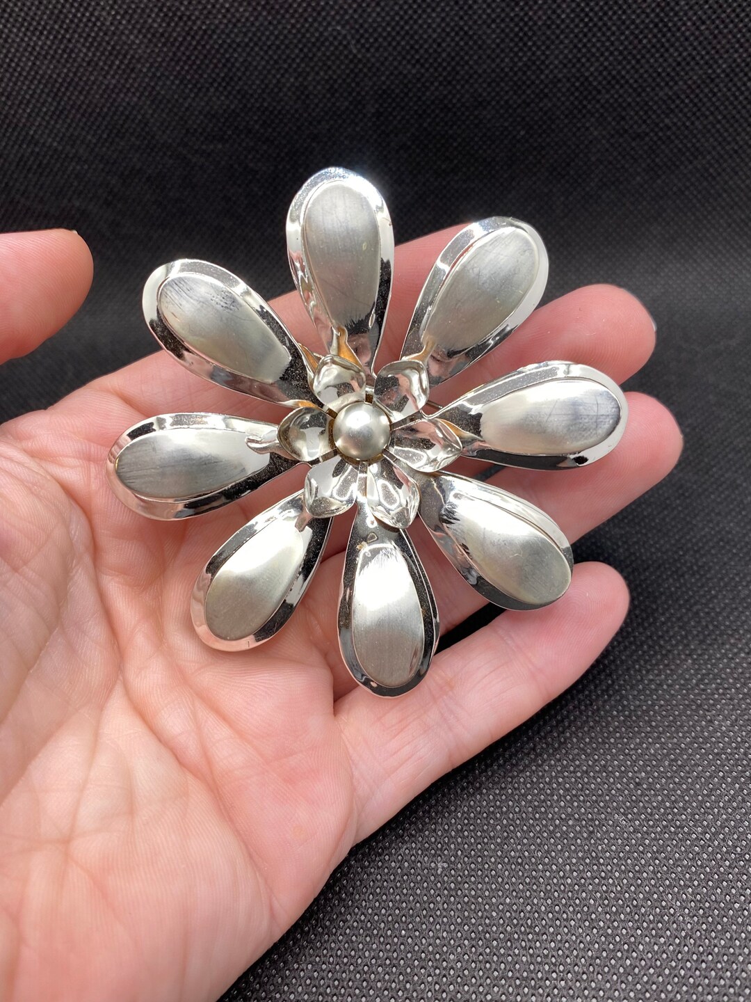 Floral Rustic Pin Vintage Flower Pin - Etsy