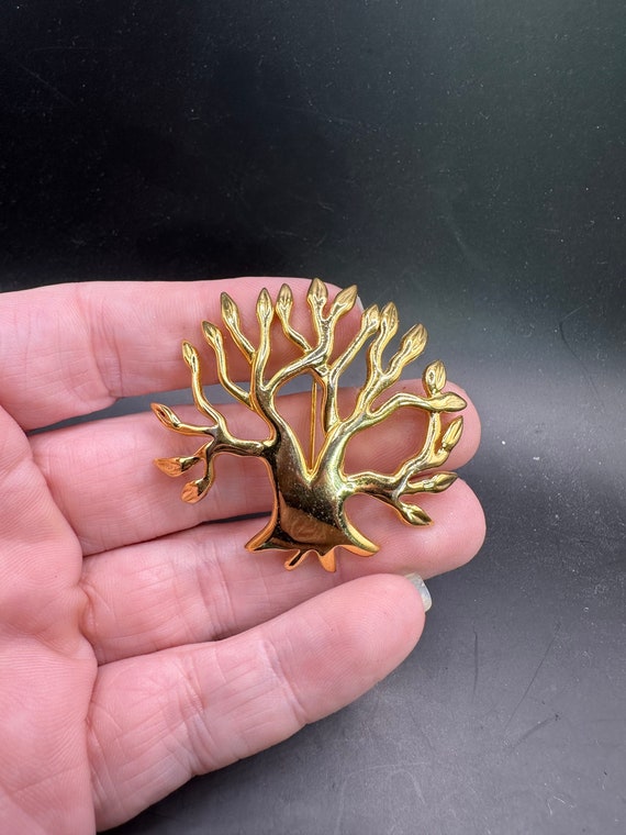 Vintage Tree of Life Style Pin by Liz Claiborne