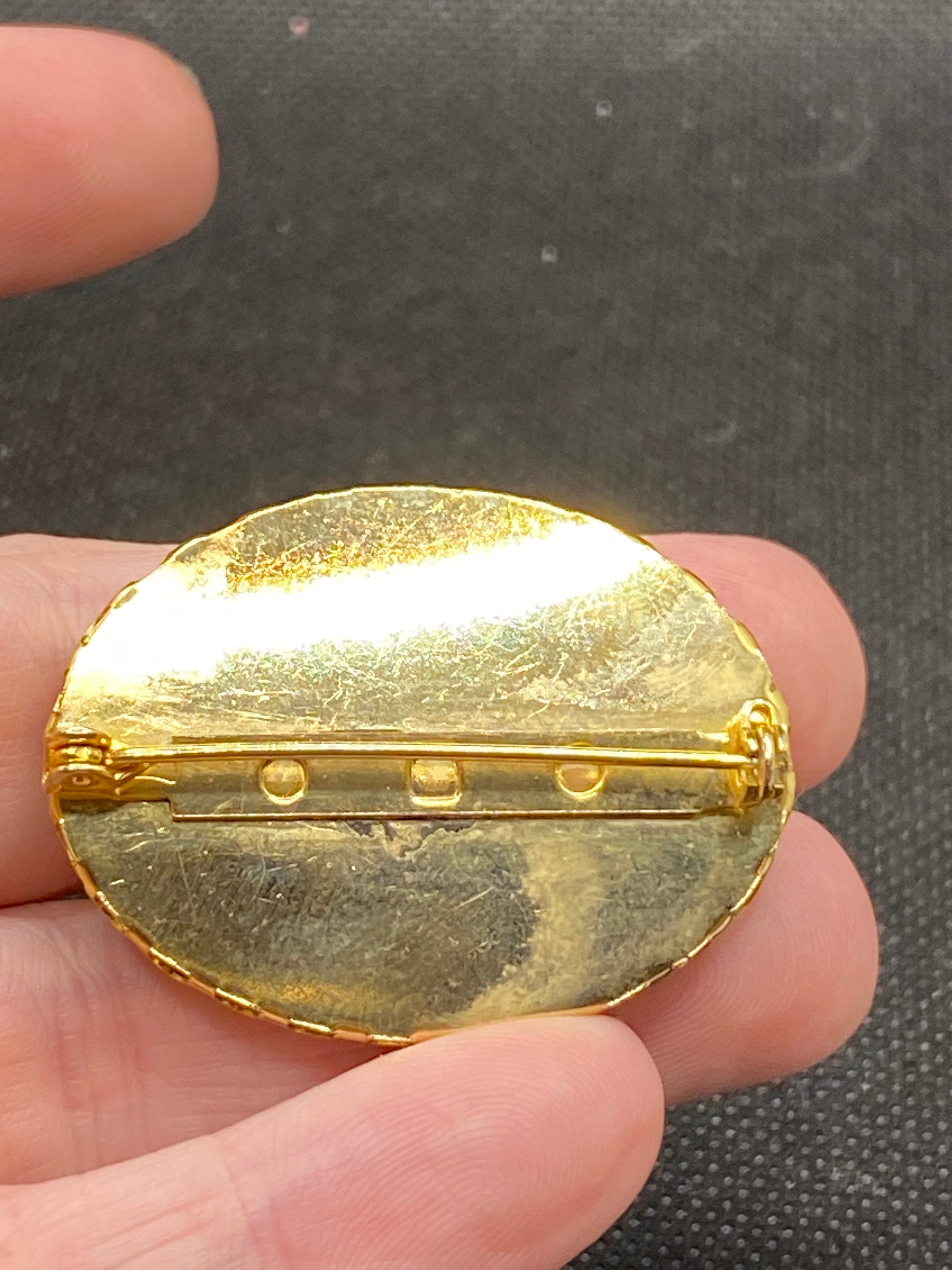 Vintage Renaissance Royal Stone Pin - Etsy