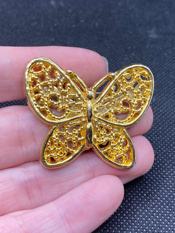 Vintage Butterfly Pin marked AAi - image 1