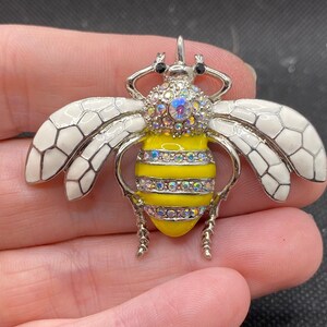 Vintage Enamel Bug Bee or Moth Pin