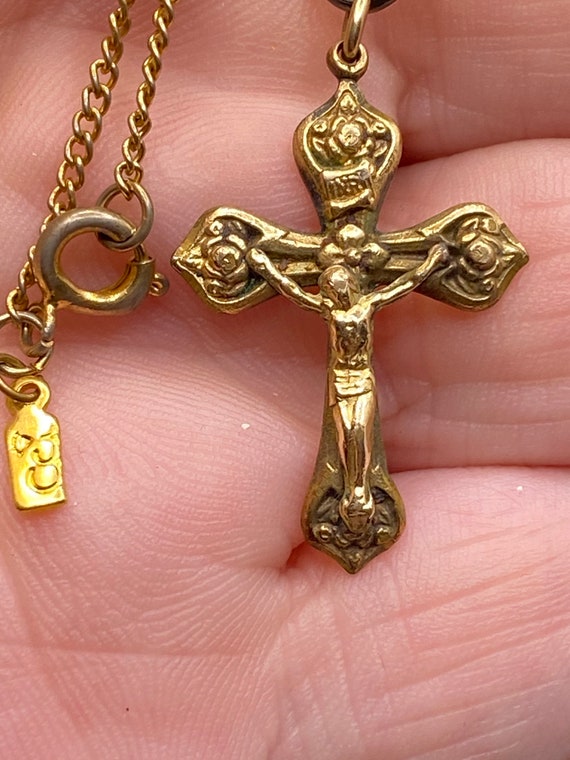 Vintage Crucifix Cross Necklace - image 4