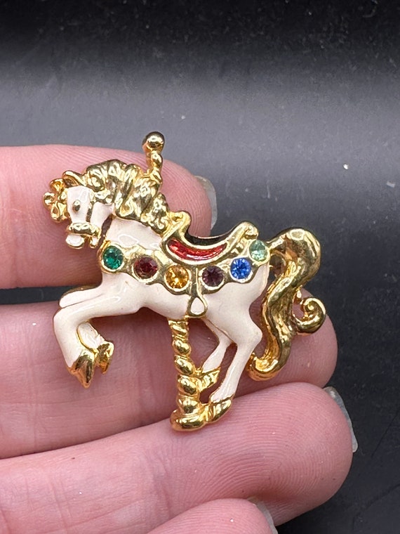 Vintage Carousel Horse Pin