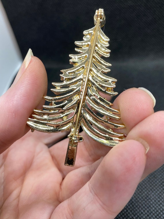 Vintage Christmas Tree Pin - image 2