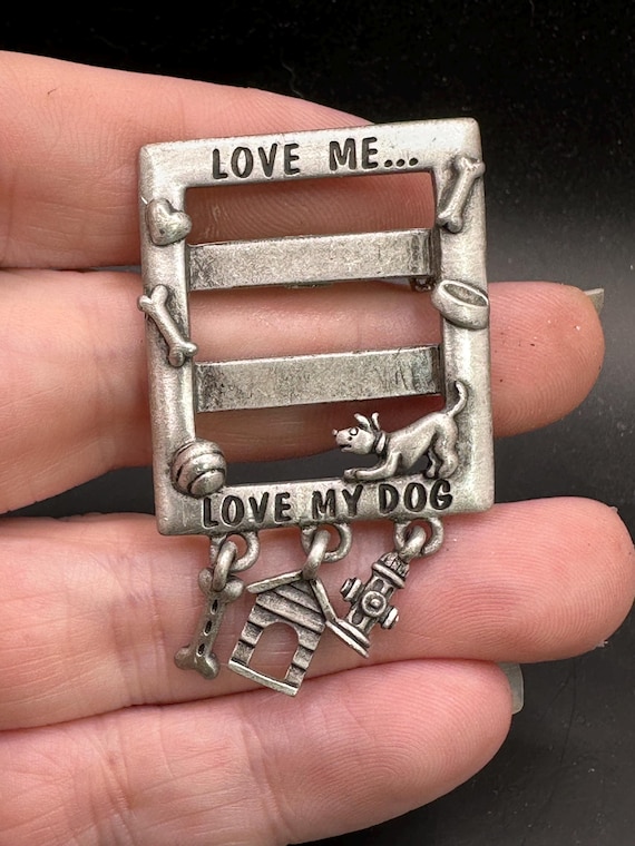 Vintage Doghouse Picture Frame Pin by JJ
