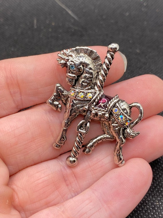 Vintage Carousel Horse Pin by Danecraft