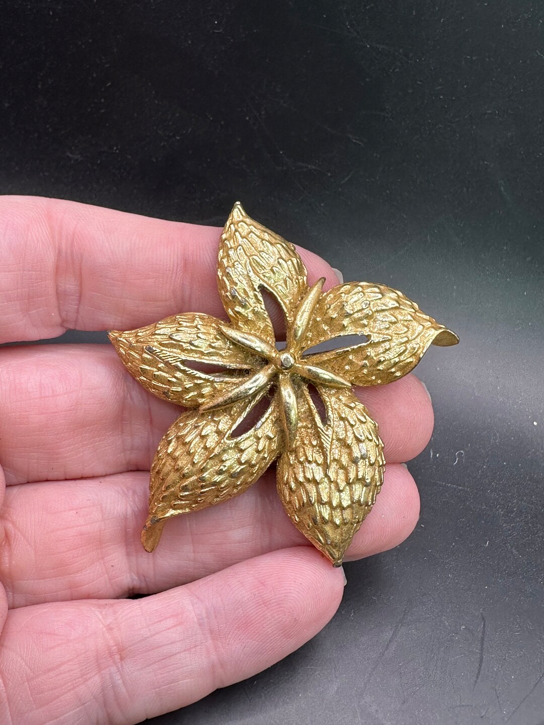 Floral Rustic Pin Vintage Flower Pin - Etsy