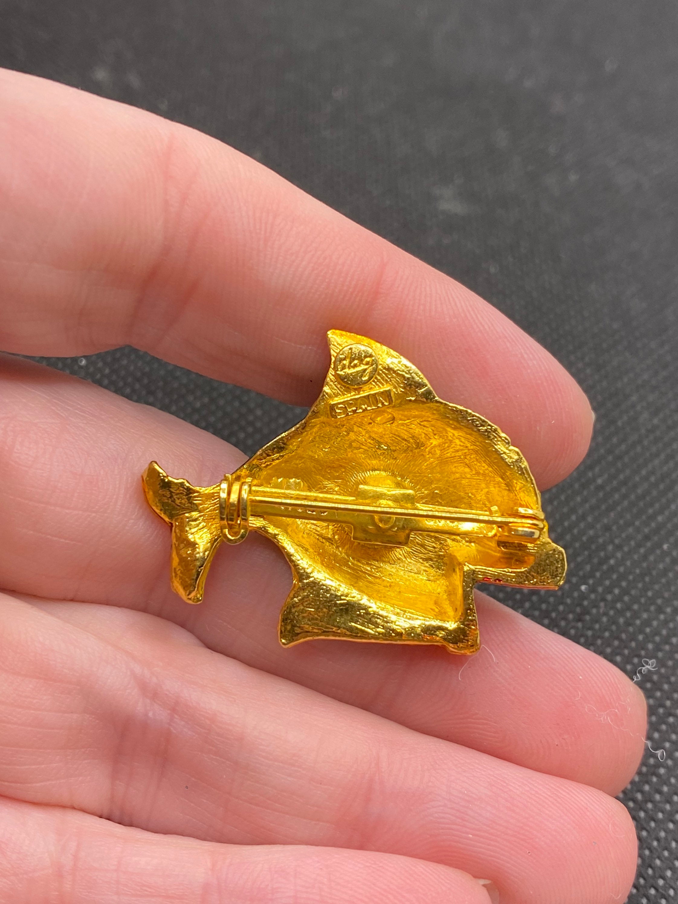Vintage Fish Pin Made in Spain by Dag - Etsy