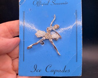 Vintage Ice Capades Memorabilia Souvenirs Ice Skater Pin
