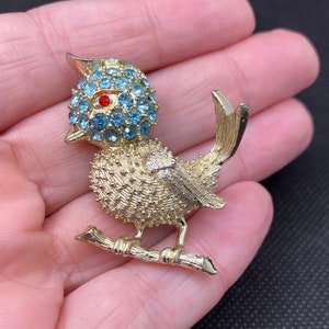 Vintage Bluebird Robin Swallow Bird Pin