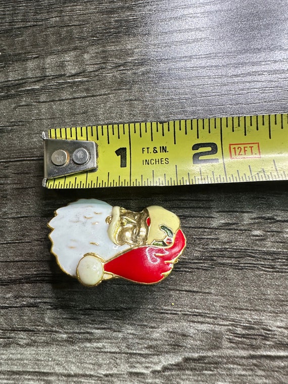 Vintage Santa Claus Christmas Pin - image 3