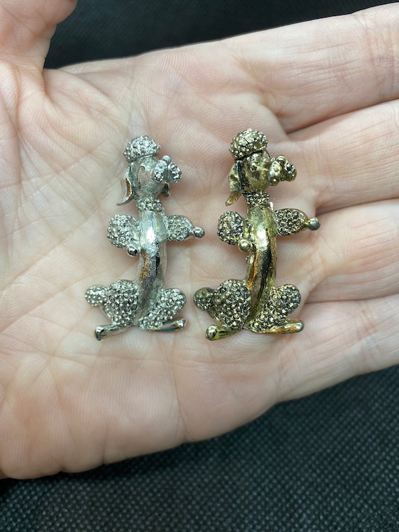 Vintage Poodle Dog Scatter Pins by Gerrys