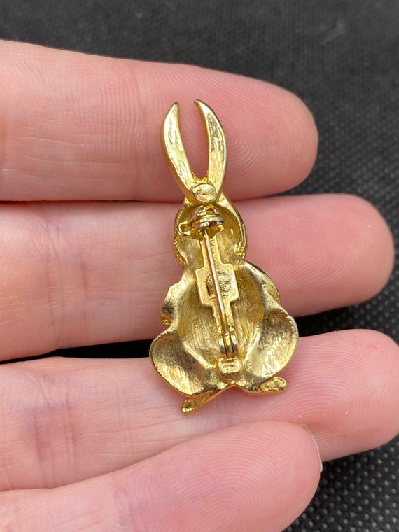 Vintage Easter Bunny Rabbit Pin - image 2