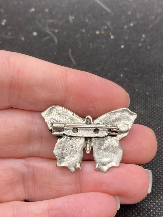 Vintage Enamel Butterfly Pin - image 2