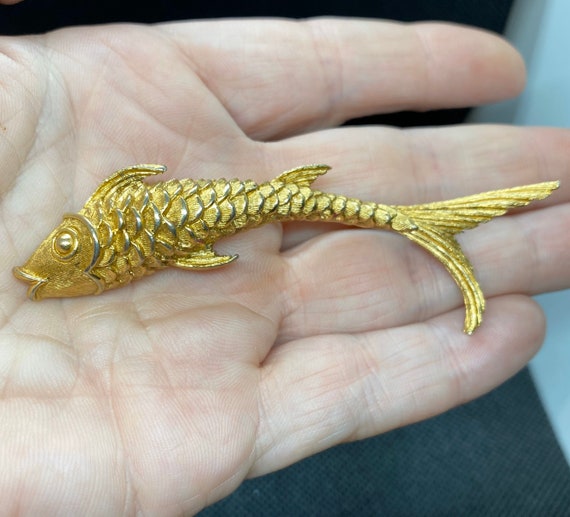 Vintage Fish Pin by Monet - image 1