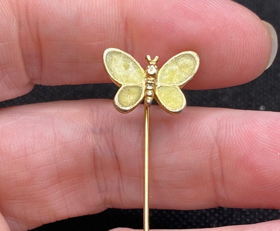 Vintage Butterfly Stick Pin - image 1
