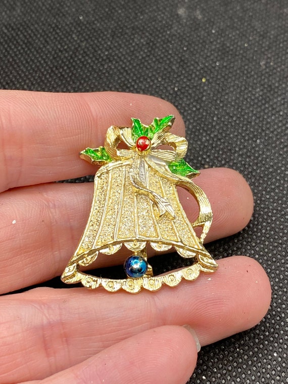 Vintage Christmas Bell pin by Gerry’s - image 5