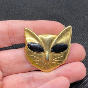 Vintage Mod Mid Century Modern Hip Cat Bust Pin