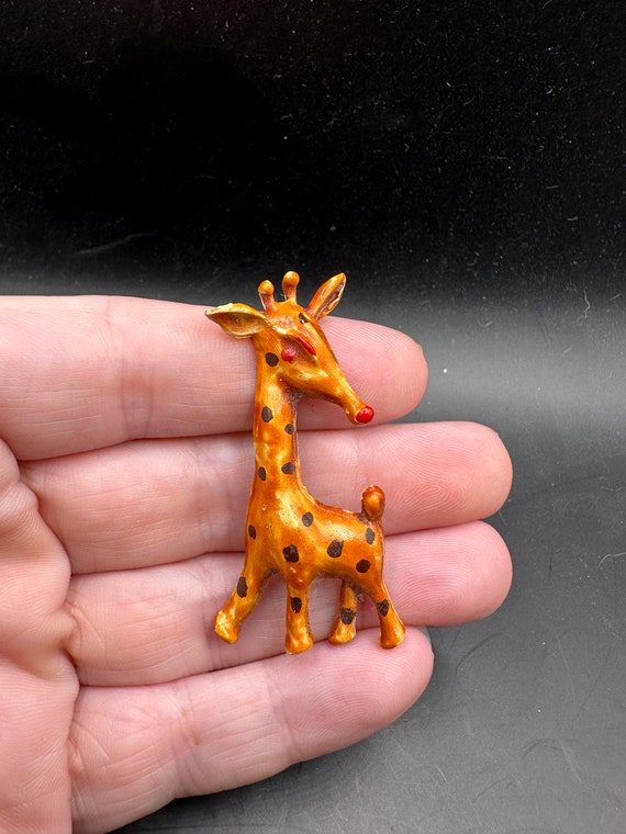 Vintage Giraffe Pin - image 1