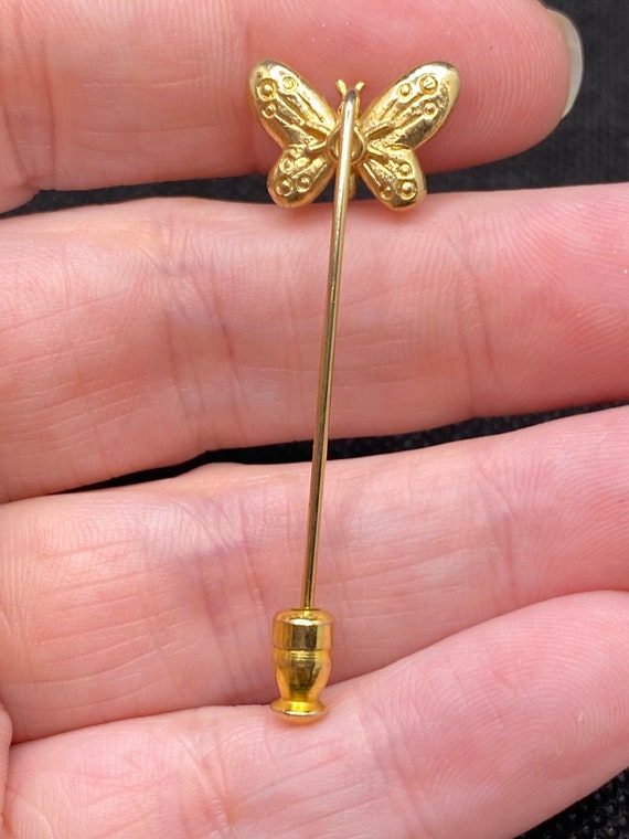 Vintage Butterfly Stick Pin - image 2
