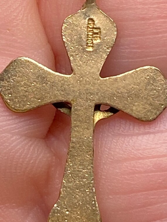 Vintage Crucifix Cross Necklace - image 3