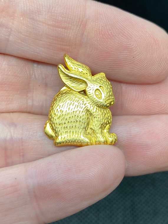 Vintage Easter Bunny Rabbit Pin - image 1