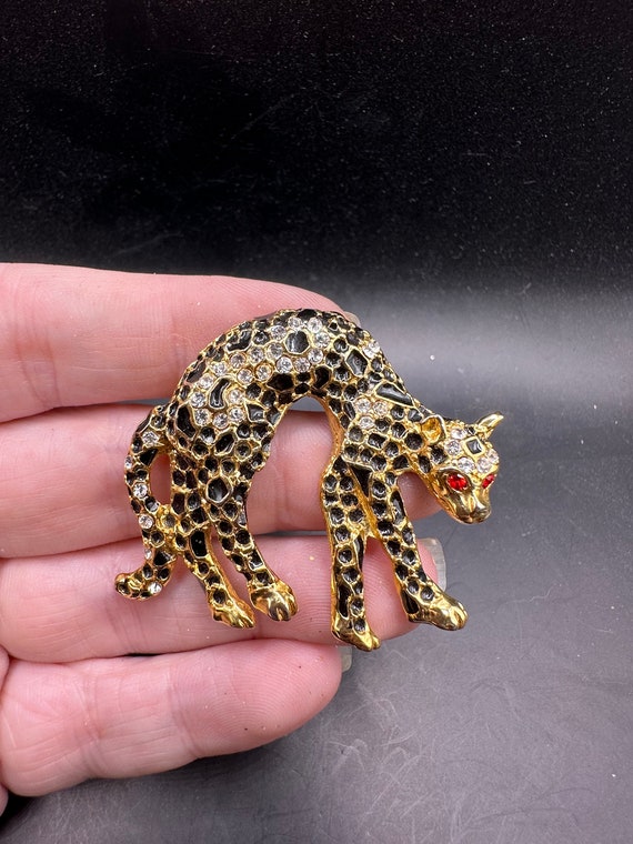 最安値に挑戦】 Panther 豹 エナメル ジルコニア vintage