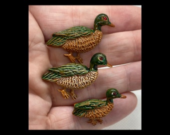 Vintage Scatter Mallard Duck Bird Pins by Gerrys