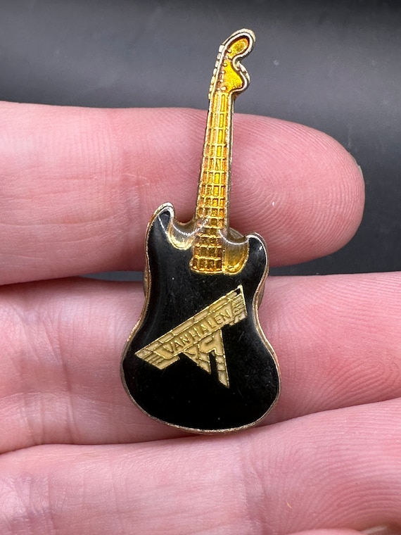 Vintage Enamel Van Halen Guitar Pin