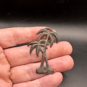 Vintage Sterling Silver Palm Tree Pin