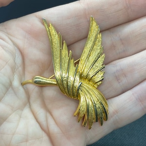 Vintage Pheasant Bird of Paradise Pin