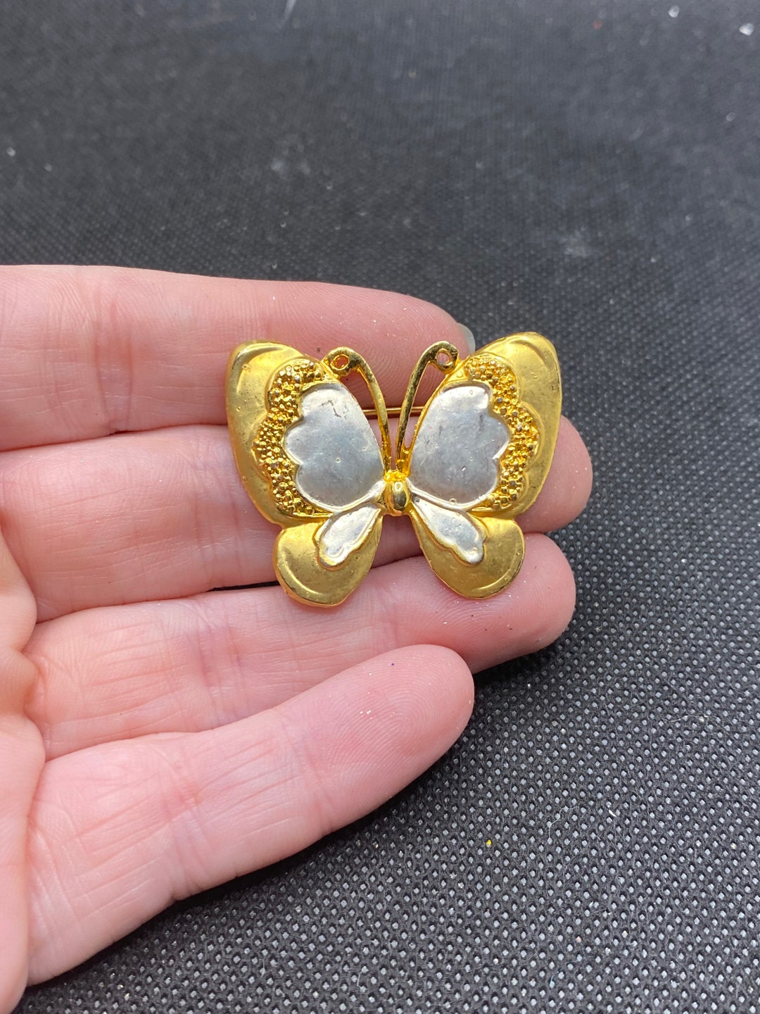Vintage Butterfly Pin Etsy