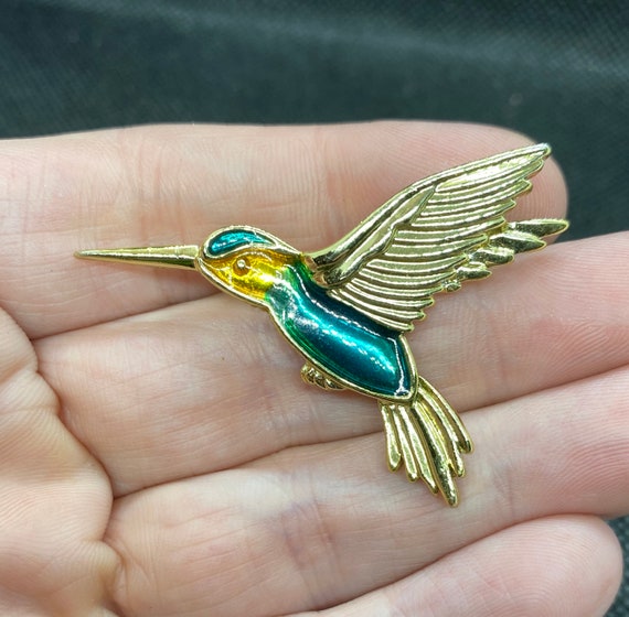 Vintage Hummingbird Pin by Danecraft - image 1