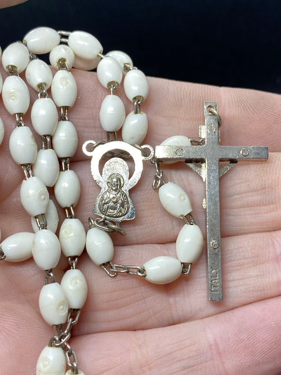 Vintage Rosary With Crucifix and Beads Made in Italy - Etsy