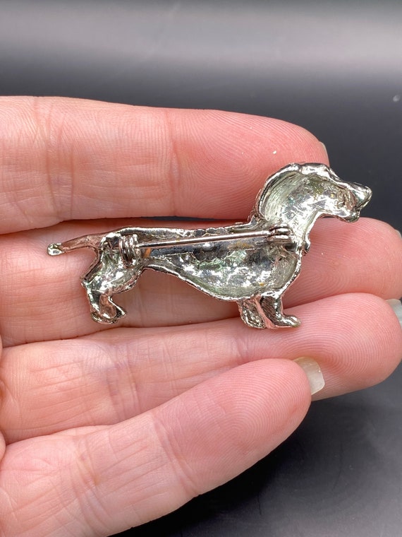 Vintage dachshund wiener dog pin - image 3